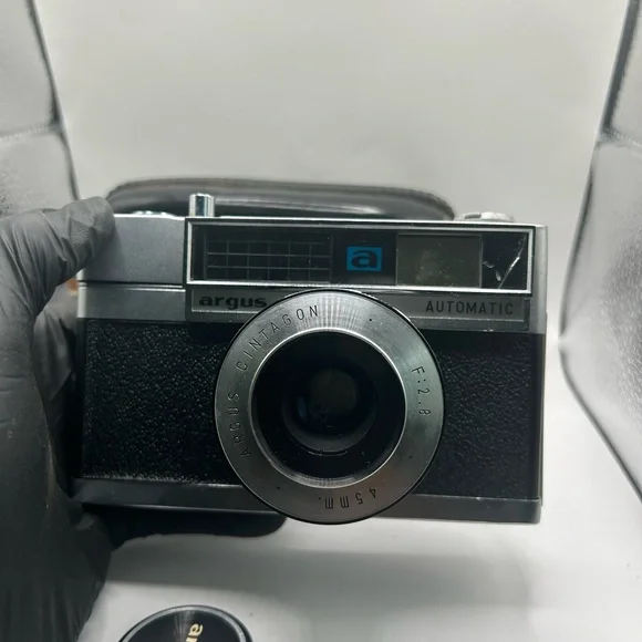 Vintage ARGUS Cintagon Automatic F: 2.8 45mm Film Shutter Sticks With Case